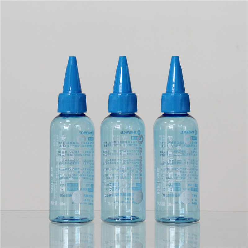 60ml PET Plastic essential oil bottles with blue screw cap