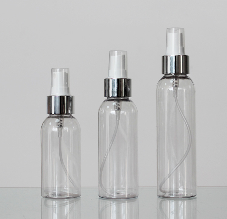  80--120ml round  plastic bottle with different shape cap