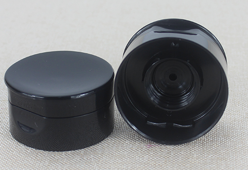 45mm plastic black cosmetic soft tube cap